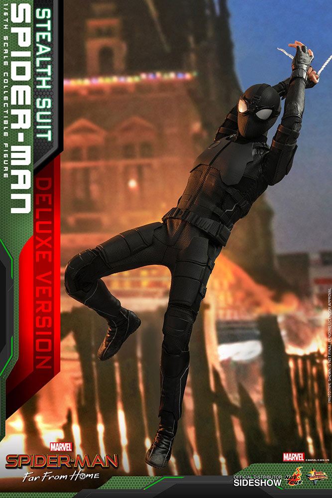 Hot Toys Spider-Man: Far From Home MM Action Figure 1-6 (Stealth Suit) Deluxe - Infinity Collectables 