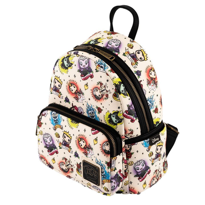 Loungefly Disney POP! Villains Tattoo AOP Backpack - Infinity Collectables 