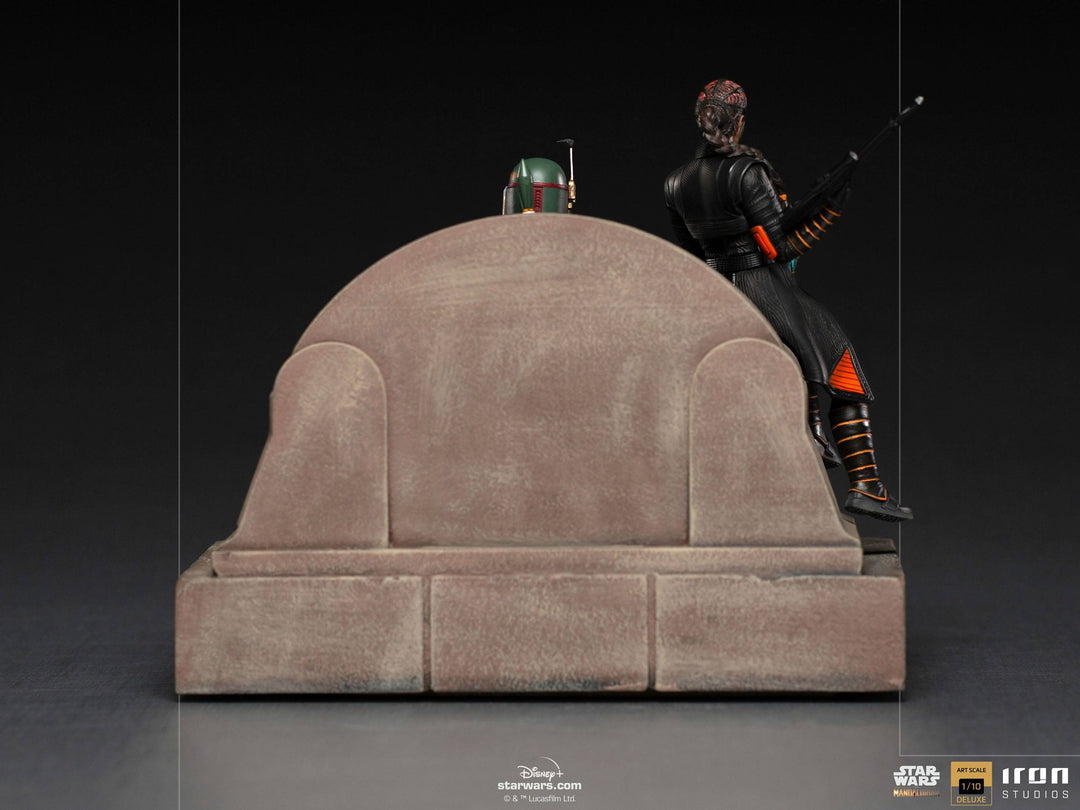 Iron Studios Star Wars Deluxe Art Scale Statue 1-10 Boba Fett & Fennec Shand