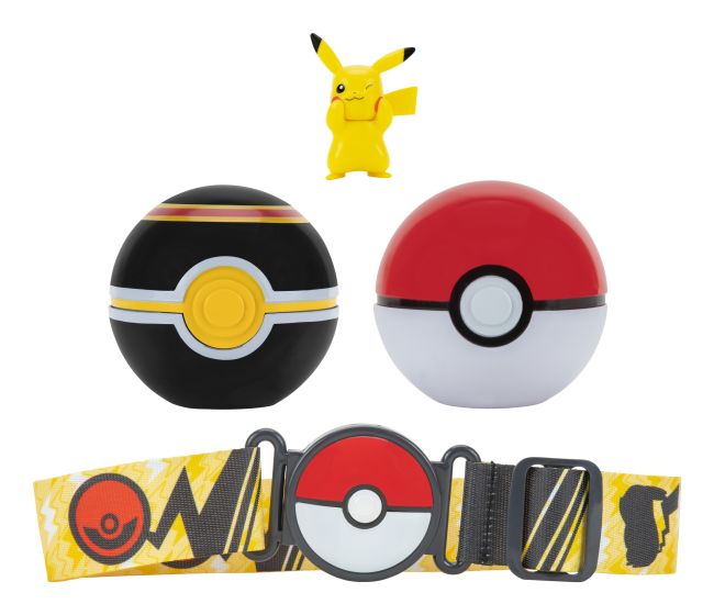 Pokemon Clip n Go Poke Ball Belt Set Pikachu - Infinity Collectables 