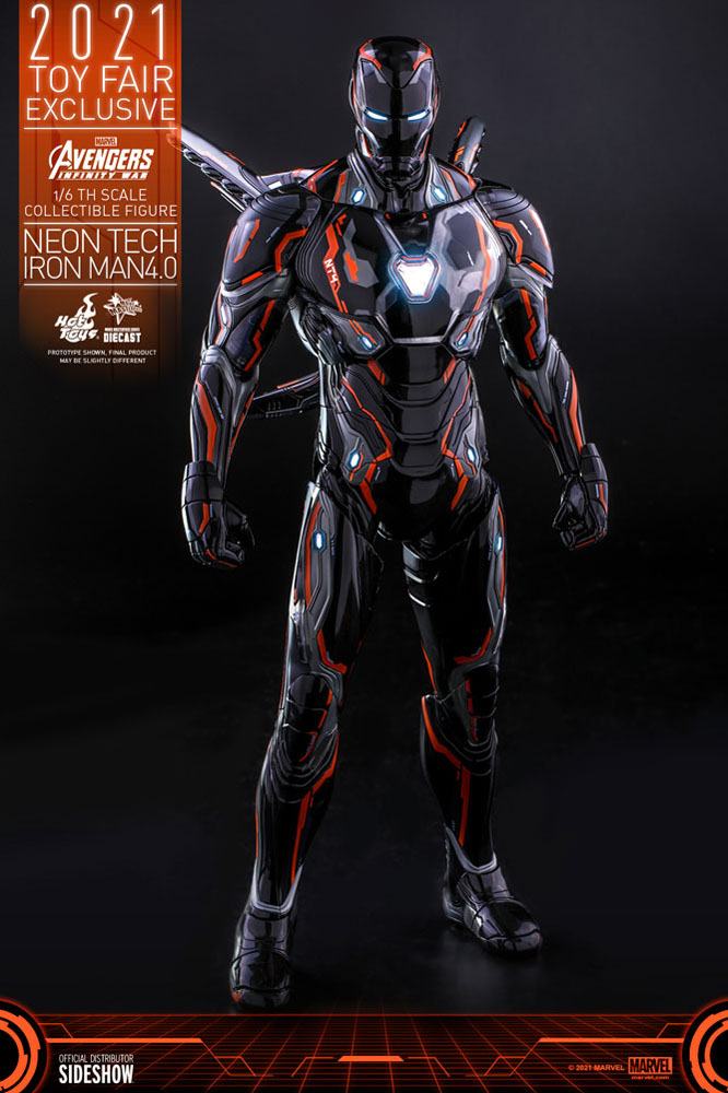 Hot Toys Marvel Iron Man Mark 50 Neon Tech - Orange Version 1/6 Scale - Infinity Collectables 