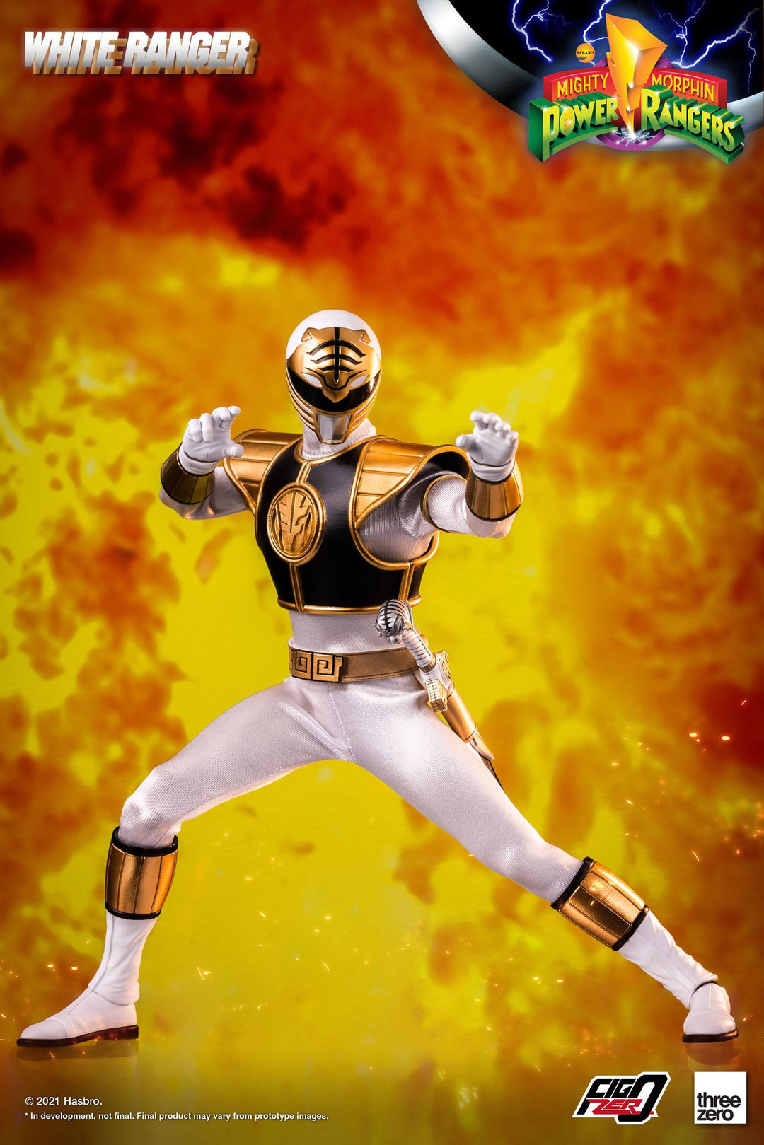 Mighty Morphin Power Rangers FigZero White Ranger 1-6 Scale Figure