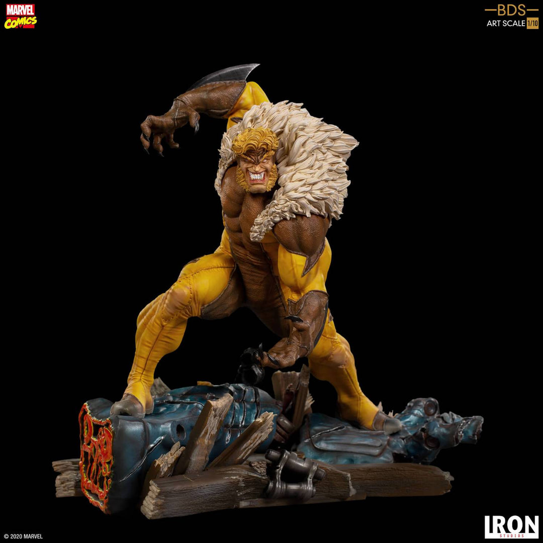 Iron Studios Marvel Comics BDS Art Scale Statue 1-10 Sabretooth 21 cm
