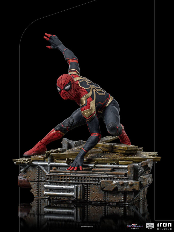Iron Studios Spider-Man No Way Home Deluxe Statue 1/10 Scale Spider-Man Peter #1 - Infinity Collectables 