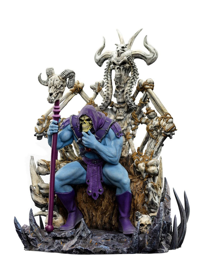 Iron Studios Masters of the Universe Deluxe 1/10 Art Scale Statue Skeletor On Throne - Infinity Collectables 