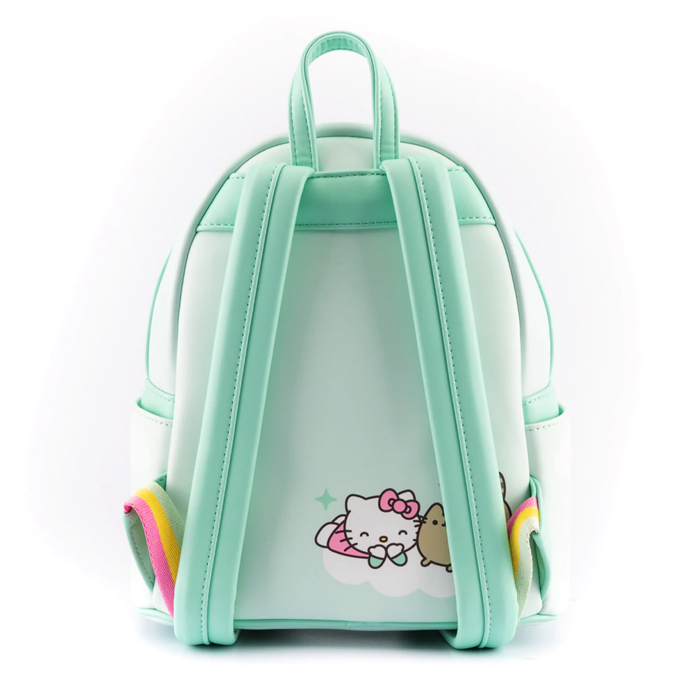 Loungefly Pusheen x Hello Kitty Balloons and Rainbow Backpack - Infinity Collectables 