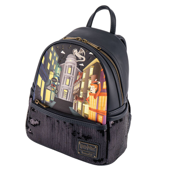 Loungefly Harry Potter Diagon Alley Sequin Backpack - Infinity Collectables 