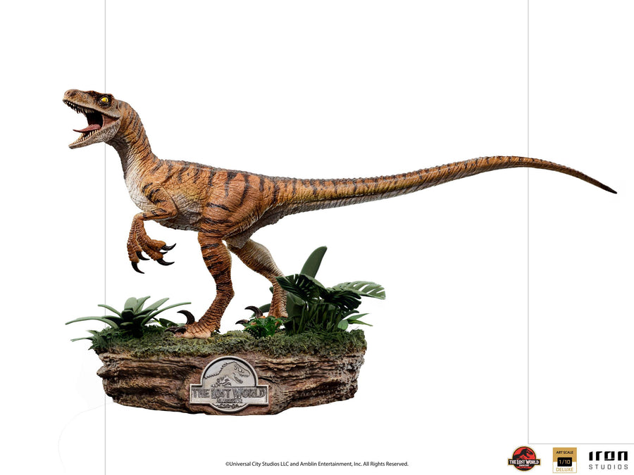 Iron Studios Jurassic World Deluxe Art Scale Statue 1-10 Velociraptor - Infinity Collectables 