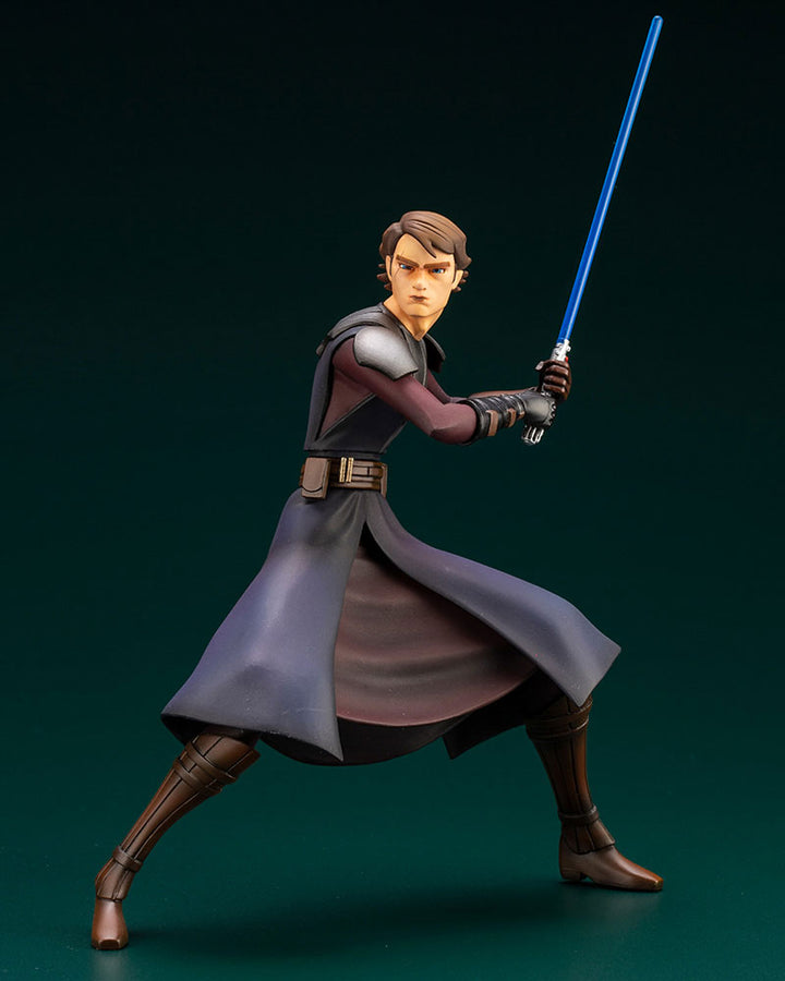 Star Wars The Clone Wars Artfx+ Statue Obi Wan Kenobi & Anakin Skywalker Bundle