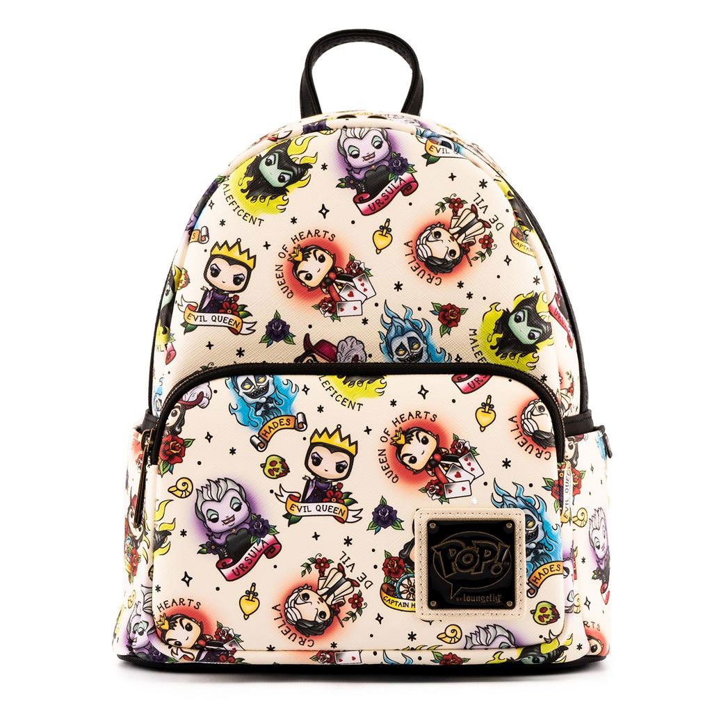 Loungefly Disney POP! Villains Tattoo AOP Backpack - Infinity Collectables 
