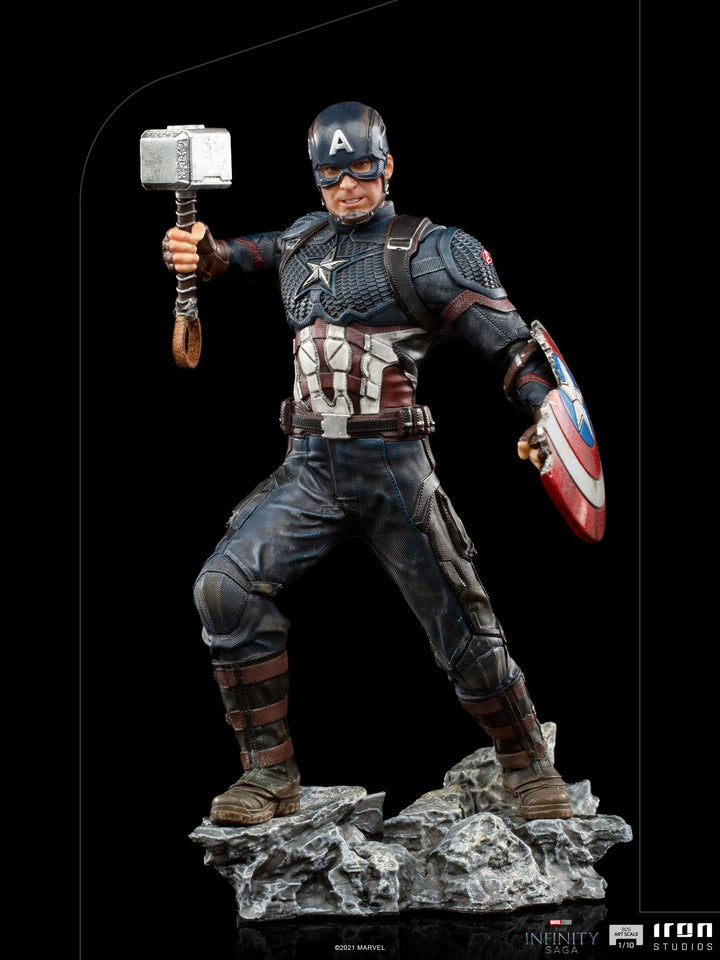 Iron Studios The Infinity Saga BDS Art Scale Statue 1/10 Captain America - Infinity Collectables 