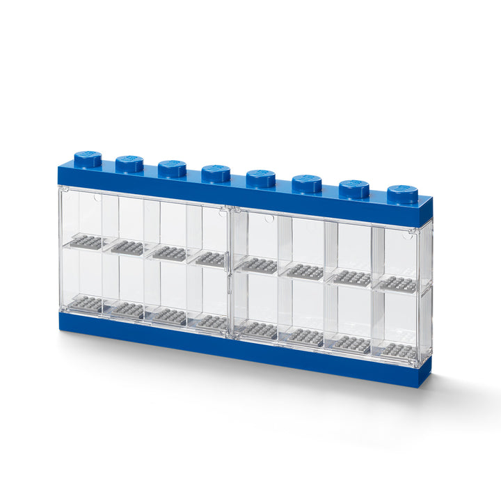 LEGO 16 Minifigure Display Case (Blue)