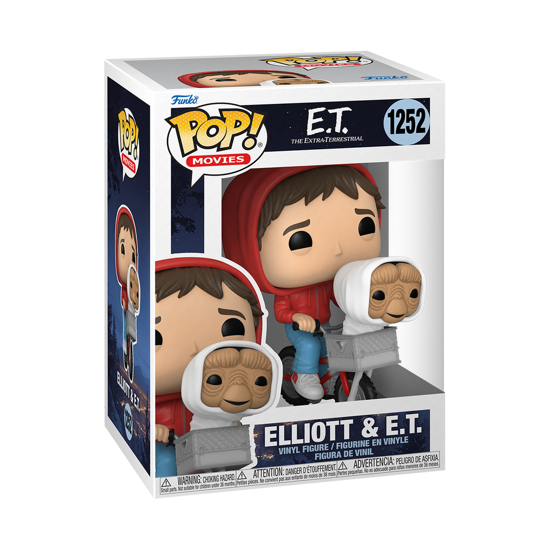 E.T. the Extra-Terrestrial POP! Vinyl Figure Elliot With ET in Bike Basket