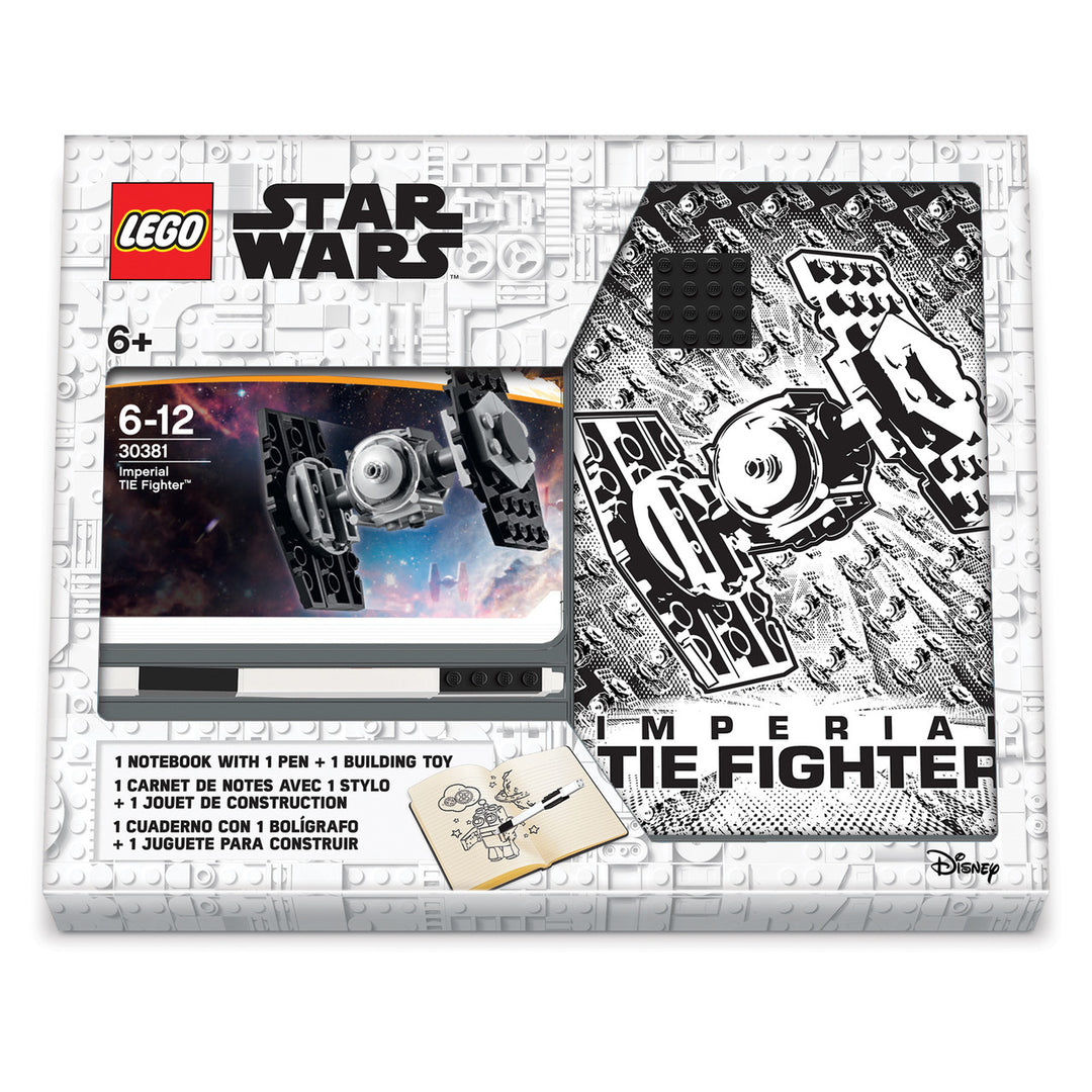 Register Your Interest - In Stock Soon : LEGO Star Wars Tie Fighter Notebook, Pen & Toy Set