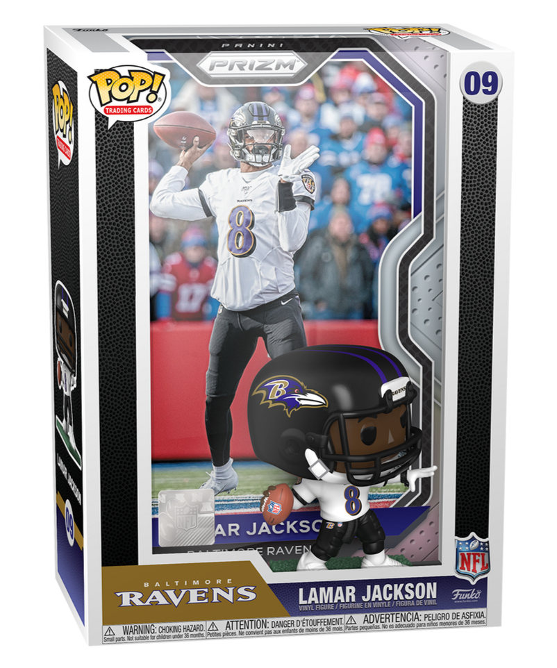Lamar Jackson NFL Baltimore Ravens Trading Card Funko Pop! Vinyl Figure *Exclusive