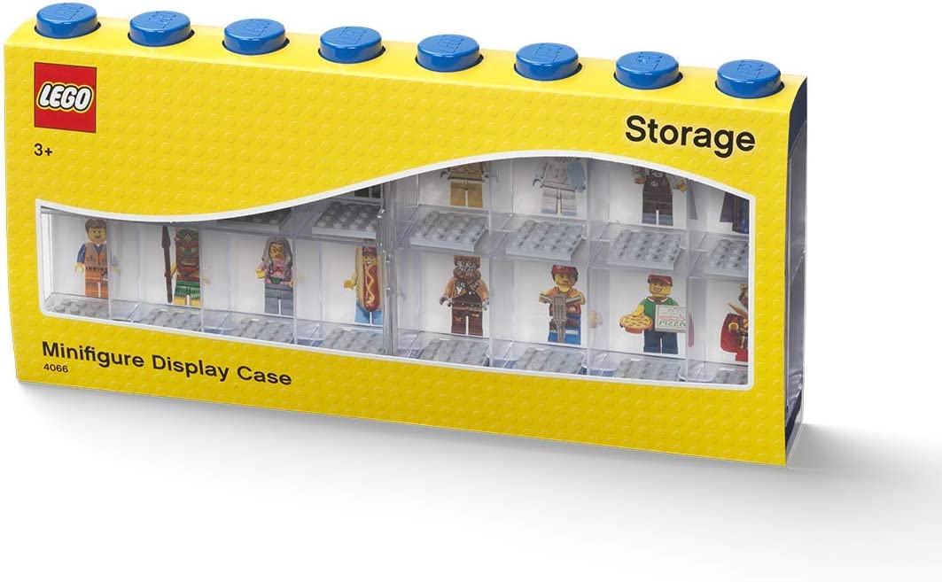 LEGO 16 Minifigure Display Case (Blue)