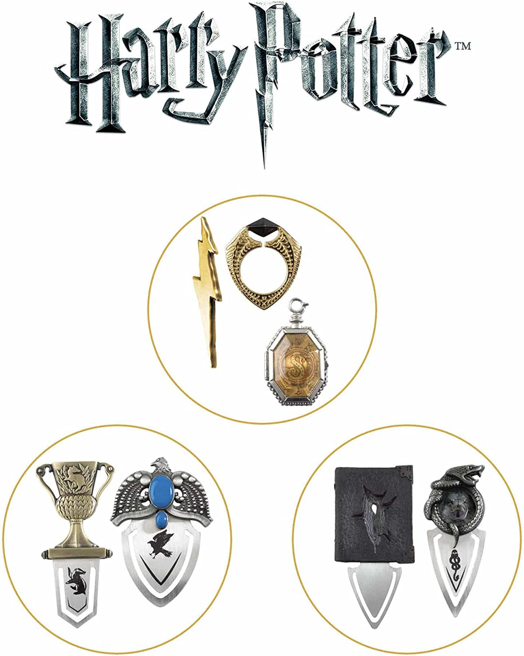 Collection de Marque-pages Horcruxes Harry Potter - Boutique Harry Potter