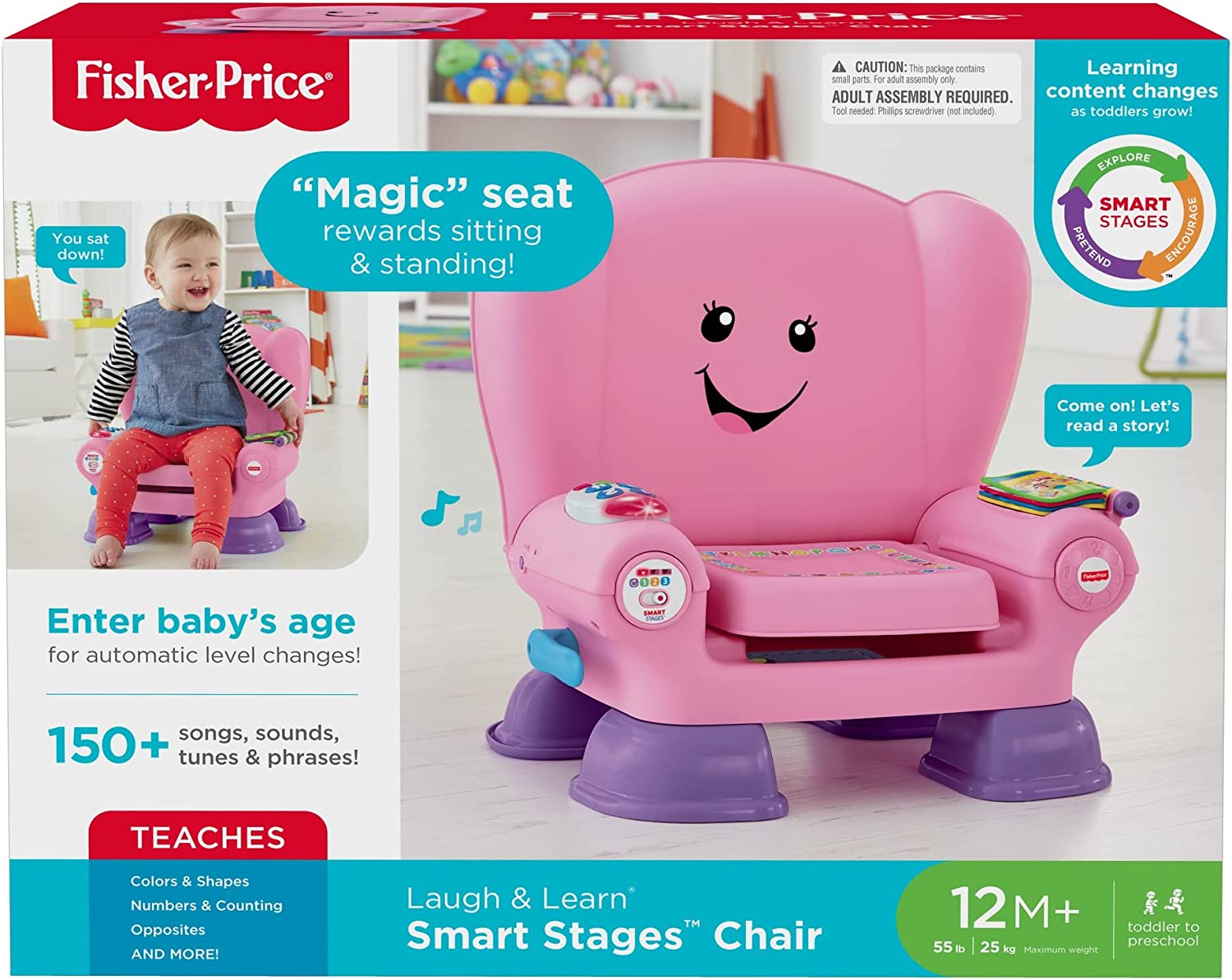 Fisher price hot sale chair pink