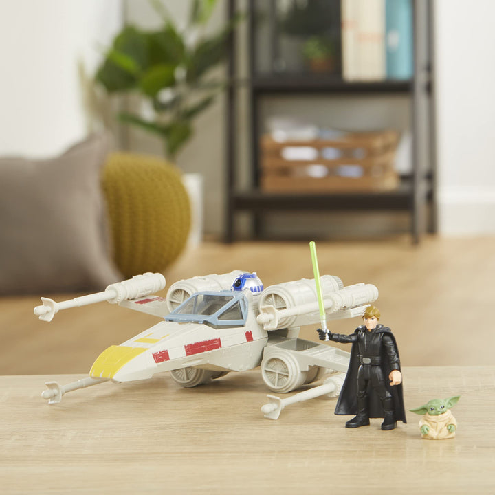 Star Wars Mission Fleet Luke Skywalker & Grogu X-Wing Fighter Figure and Vehicle