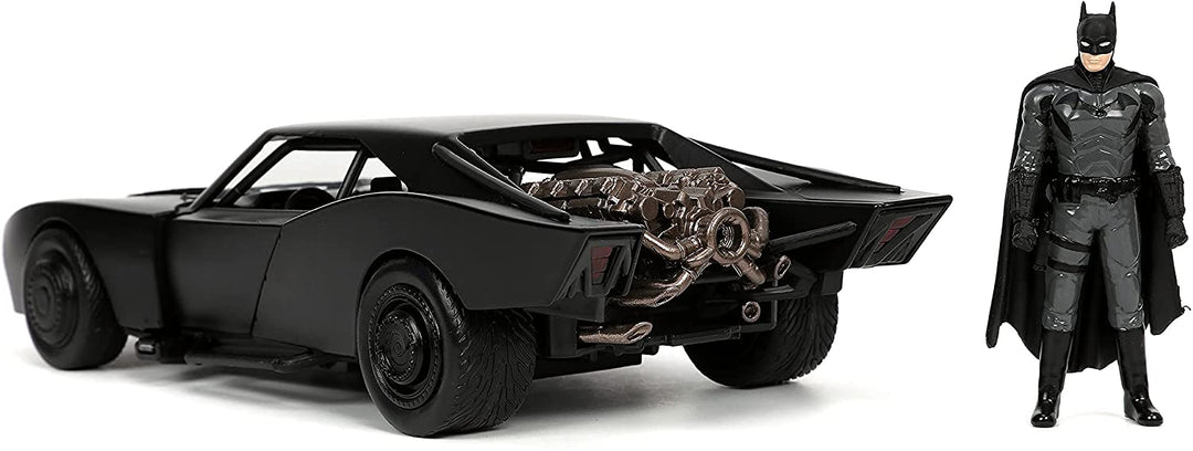DC The Batman 1:24 Scale Die-Cast Metal Vehicle - Batman & Batmobile