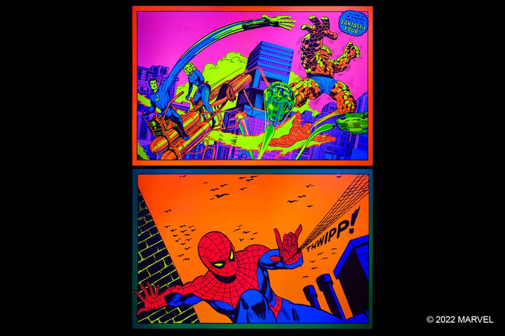 Marvel Classic Black Light Collectables Poster Portfolio