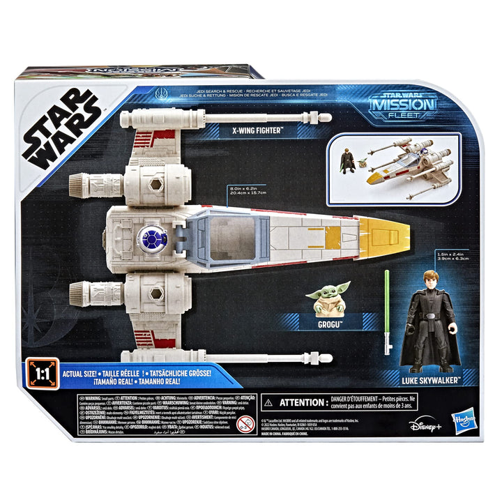 Star Wars Mission Fleet Luke Skywalker & Grogu X-Wing Fighter Figure and Vehicle