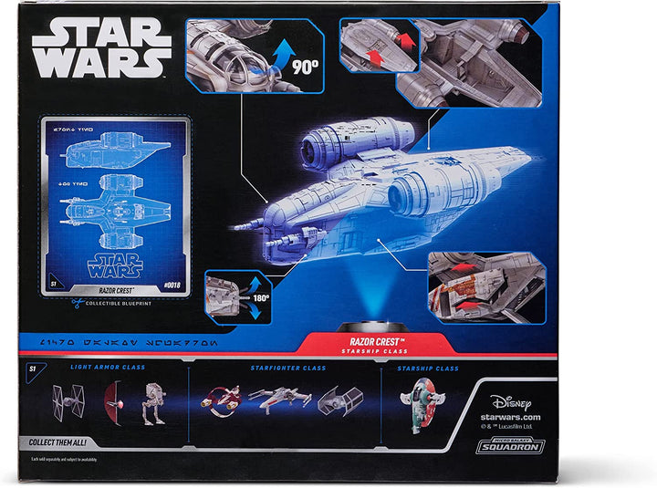 Star Wars 7" Micro Galaxy Squadron - Razor Crest Vehicle and Figures