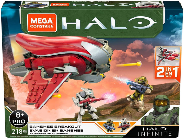 Mega Construx Halo Recon Getaway + Banshee Breakout Bundle