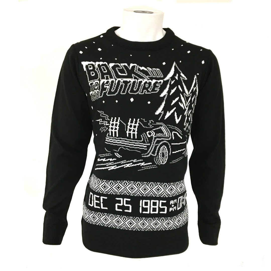 Official Back To The Future Outa Christmas Time Knitted Unisex Jumper