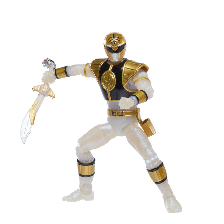 Power Rangers Lightning Collection Mighty Morphin Metallic White Ranger *Exclusive