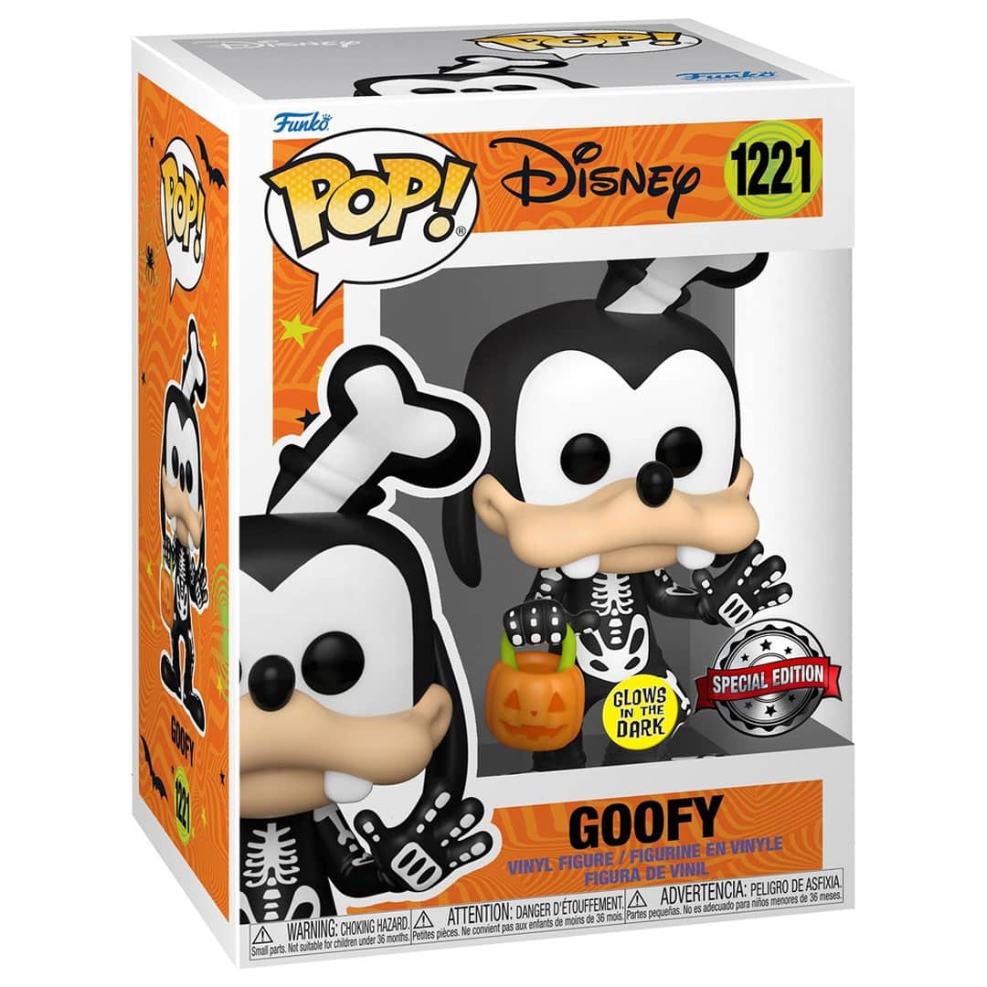 Skeleton Halloween Goofy Glow In The Dark Disney Funko Pop! Vinyl Figure *Exclusive