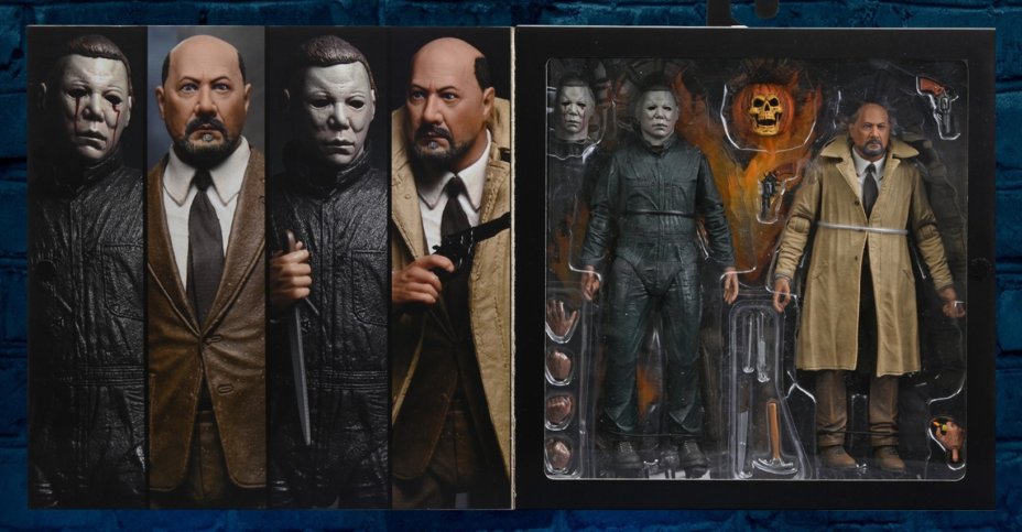 NECA Halloween 2 Michael Myers and Dr Loomis 2 Pack Ultimate 7 Inch Action Figures