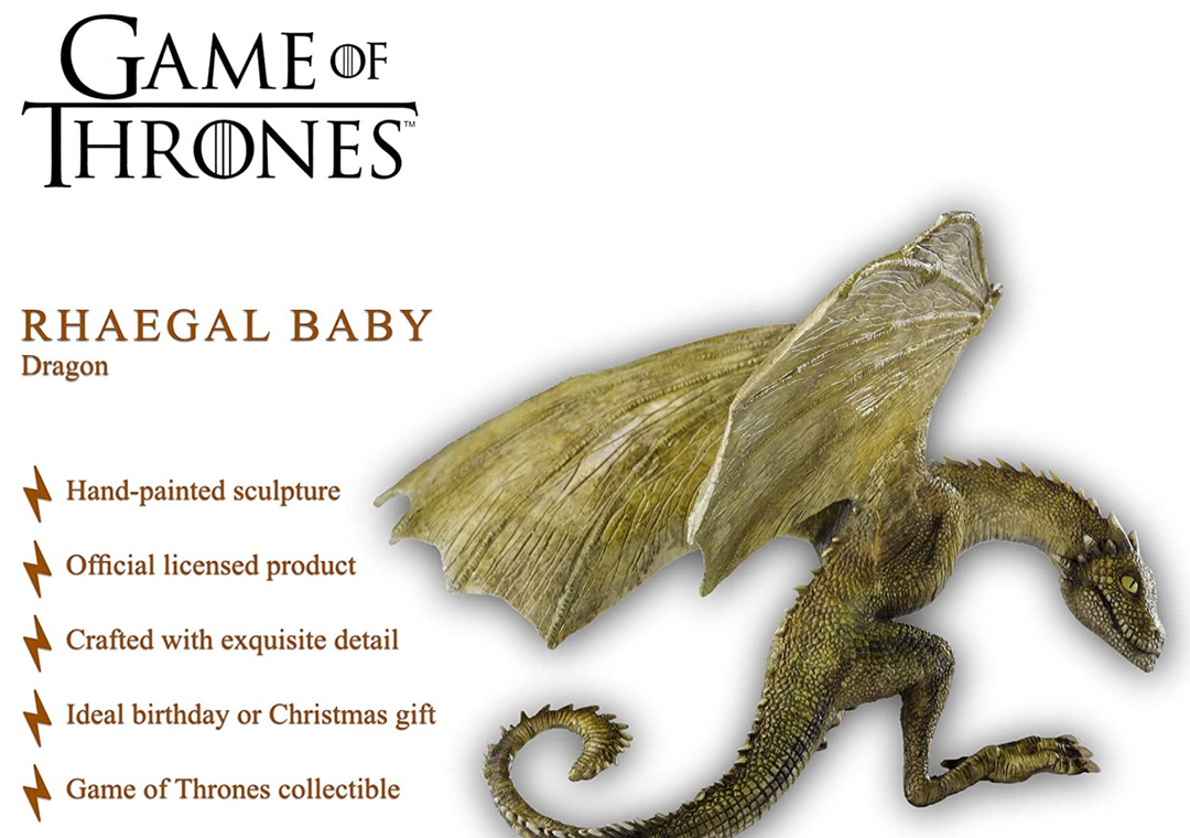 Official Game Of Thrones Rhaegal Baby Dragon