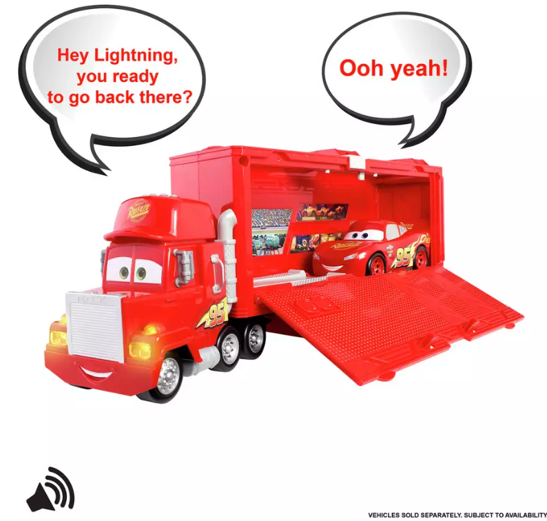 Disney pixar cars mack top hauler playset