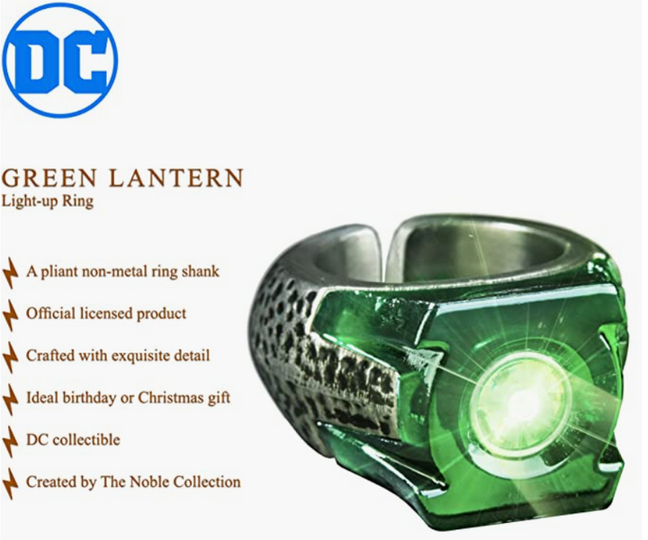 Official DC Green Lantern Light-Up Ring