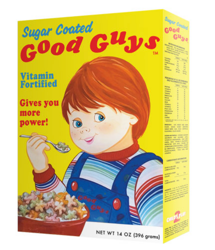 Official Child's Play 2 Good Guys Cereal Box Prop Replica