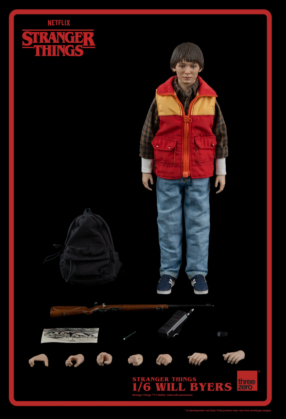 ThreeZero Stranger Things 1/6 Scale Will Byers Action Figure