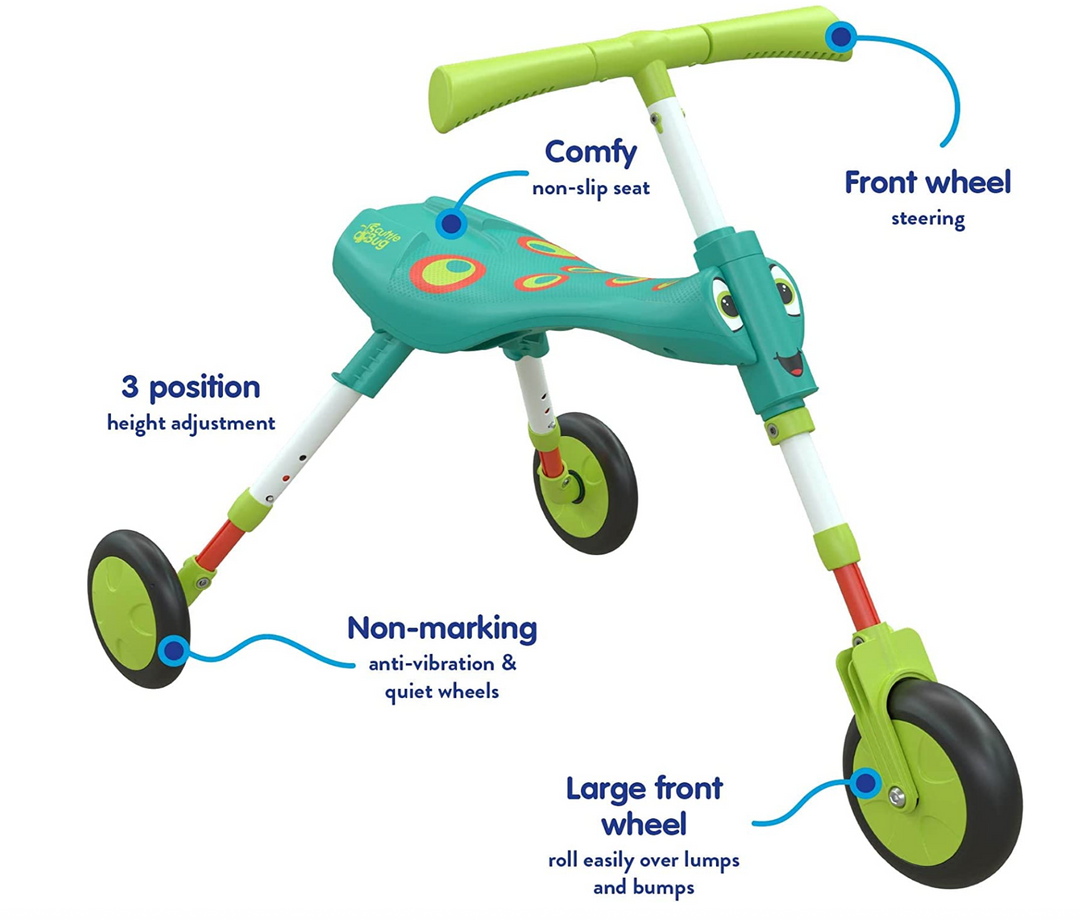 Scuttlebug XL 3 Wheel Foldable Ride On Tricycle Infinity
