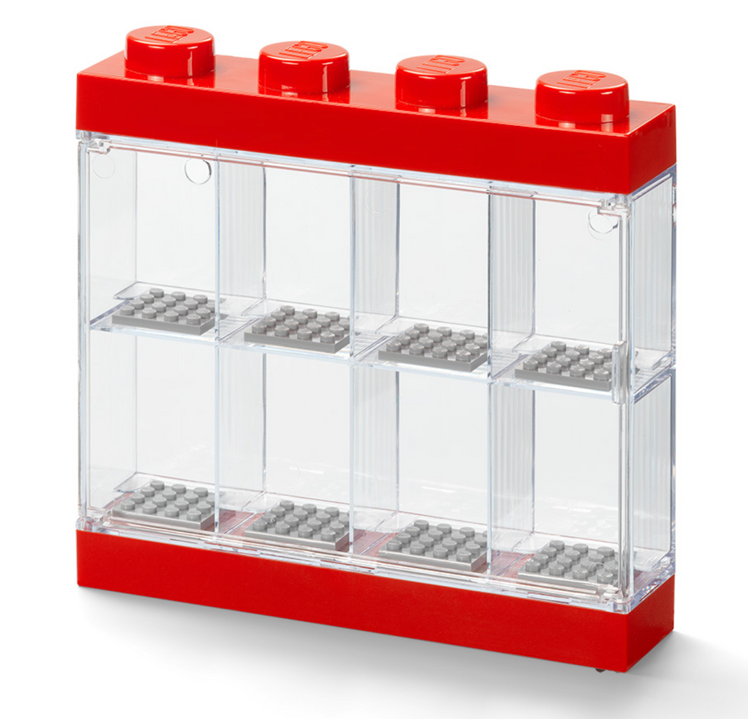 LEGO 8 Minifigure Display Case (Red)