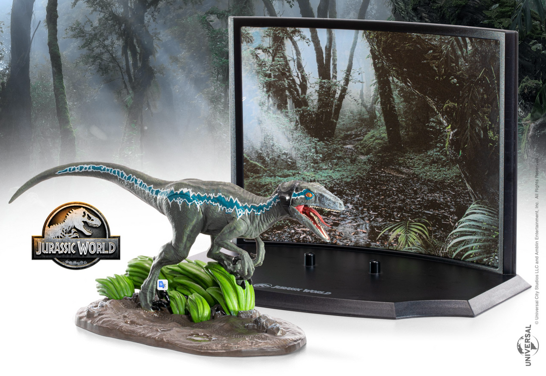 Jurassic Park Toyllectible Treasure Statue Blue Raptor Recon