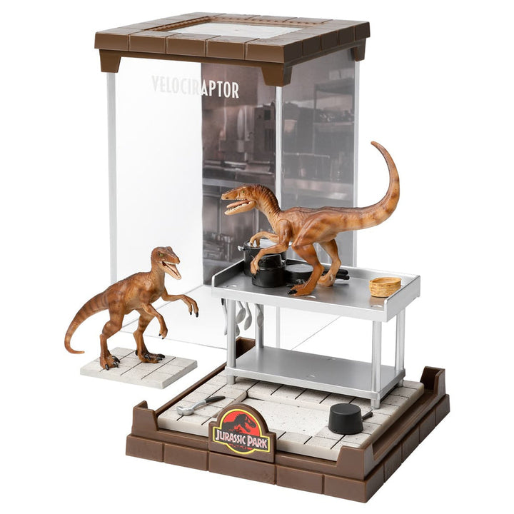 Jurassic Park Creature Diorama Complete Bundle (3) - Tyrannosaurus Rex, Velociraptor, Dilophosaurus