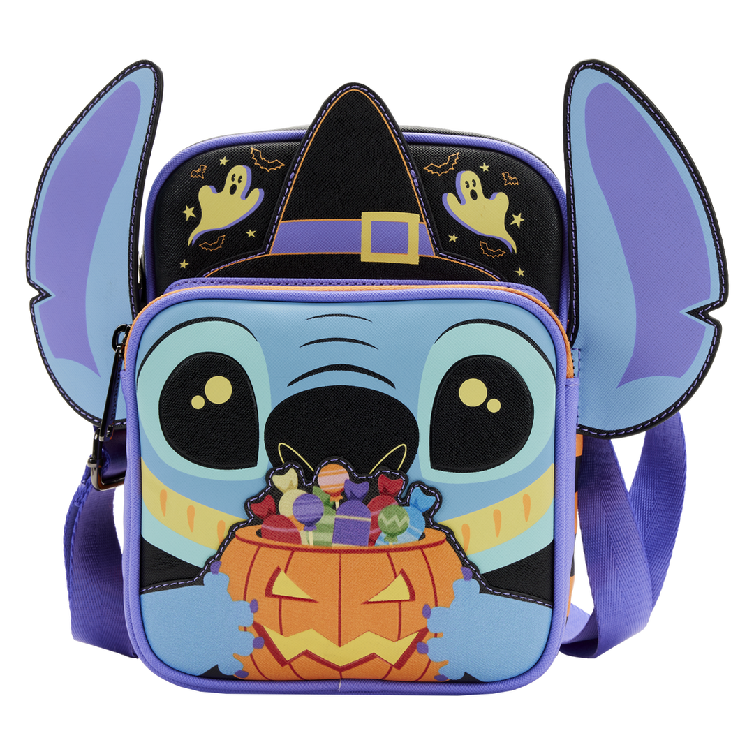 Loungefly Disney Lilo & Stitch Halloween Candy Cosplay Passport Bag