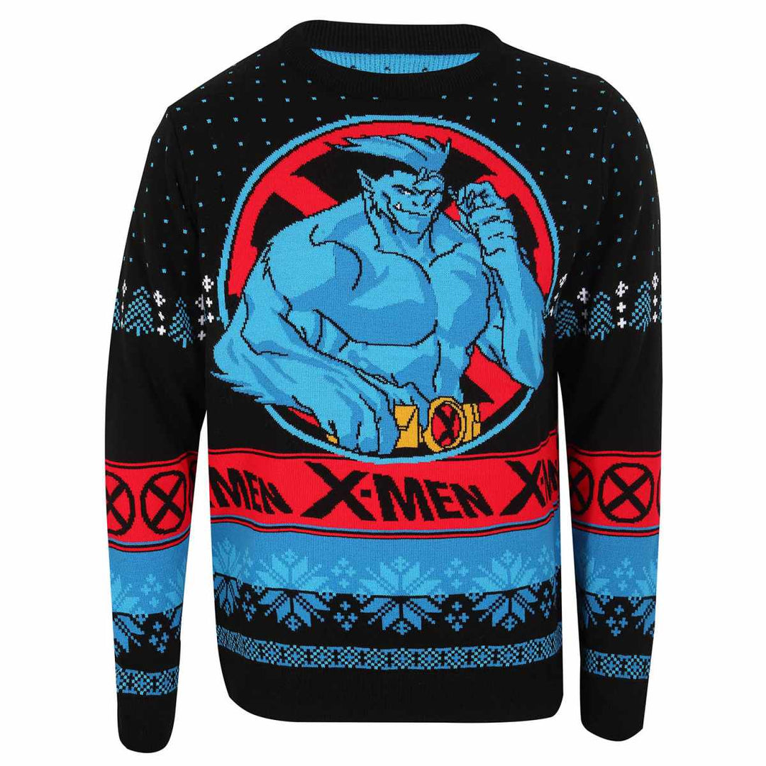Official Marvel Comics X-Men Beast Knitted Christmas Unisex Jumper
