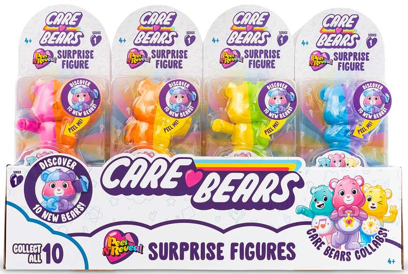 Care Bears Peel & Reveal Surprise Figures Pack Of 12