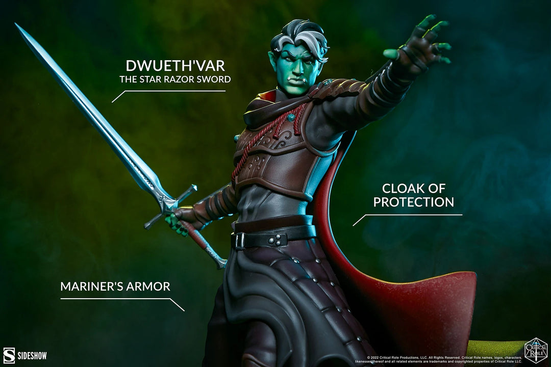 Official Sideshow Collectibles Critical Role Fjord Mighty Nein Statue