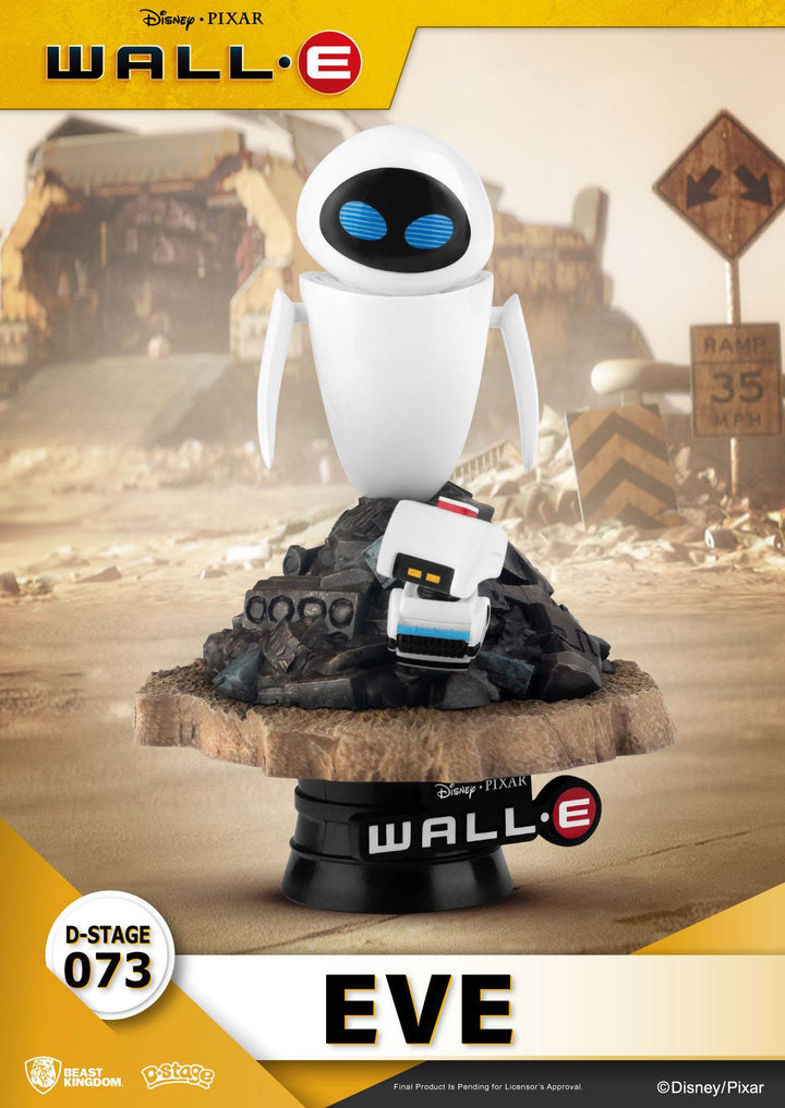 Beast Kingdom Disney Pixar WALL-E Eve Diorama Stage D-Stage Figure Statue