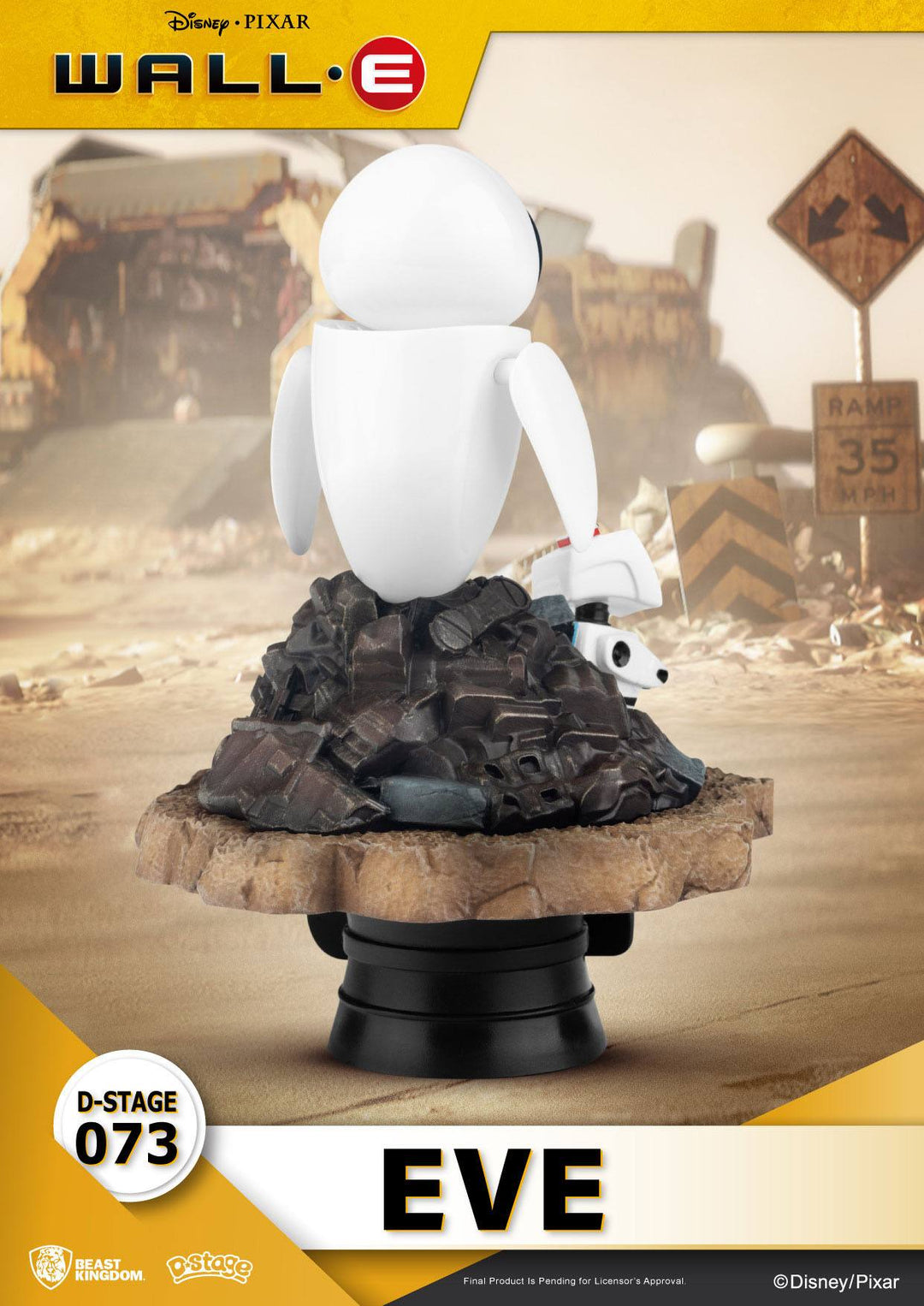 Beast Kingdom Disney Pixar WALL-E Eve Diorama Stage D-Stage Figure Statue