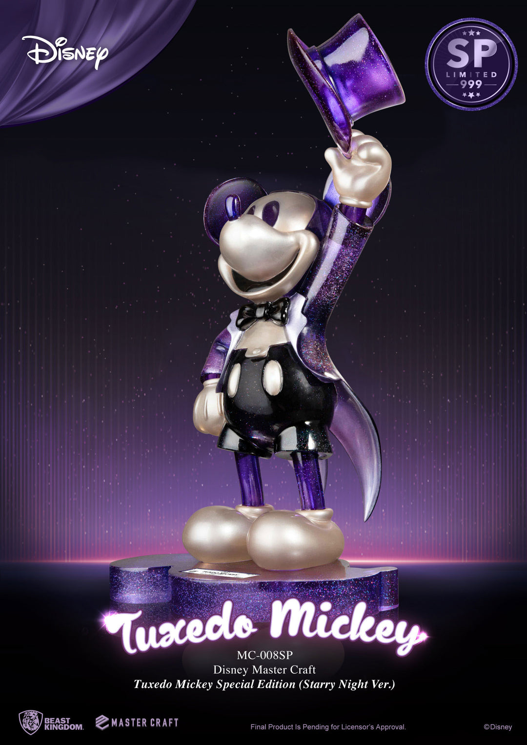 Beast Kingdom Disney Tuxedo Mickey Special Edition (Starry Night Ver.) 1/4 Scale Master Craft Limited Edition Statue