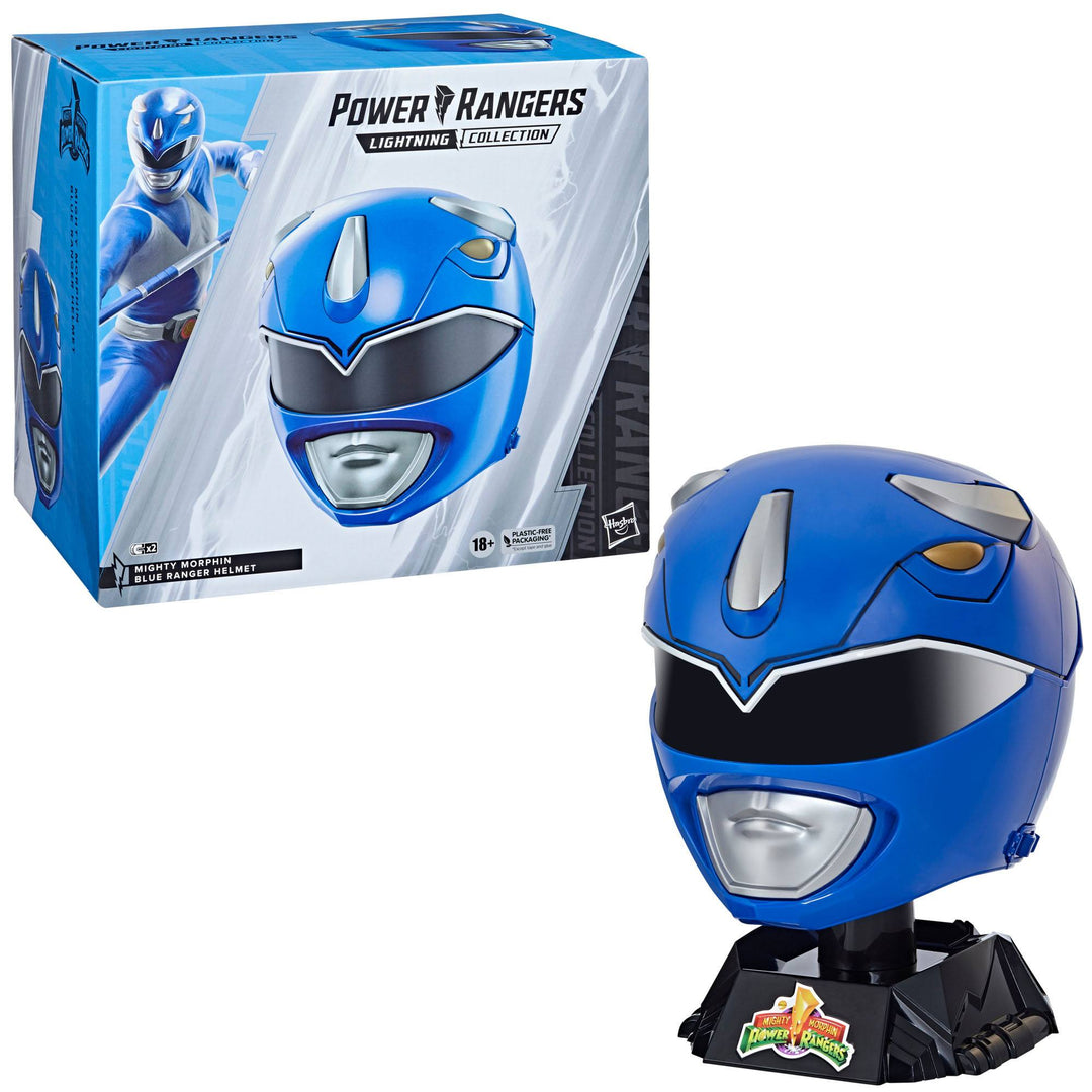 Power Rangers Lightning Collection Mighty Morphin Blue Ranger Helmet