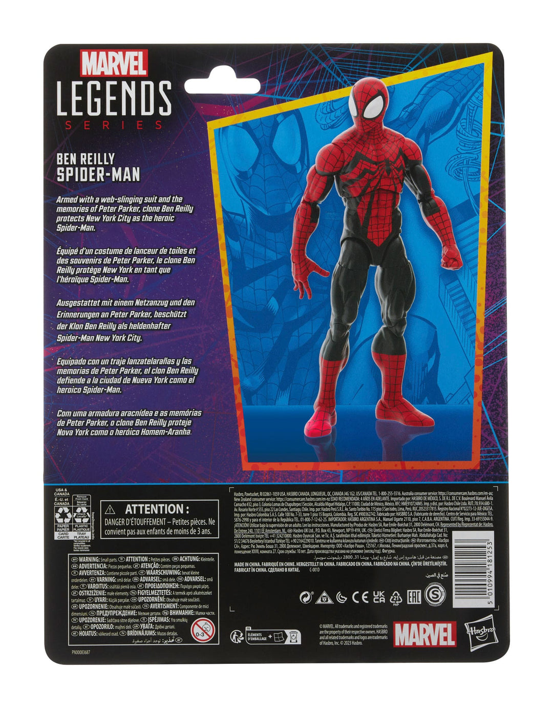 Marvel Legends Retro Spider-Man Ben Reilly Spider-Man